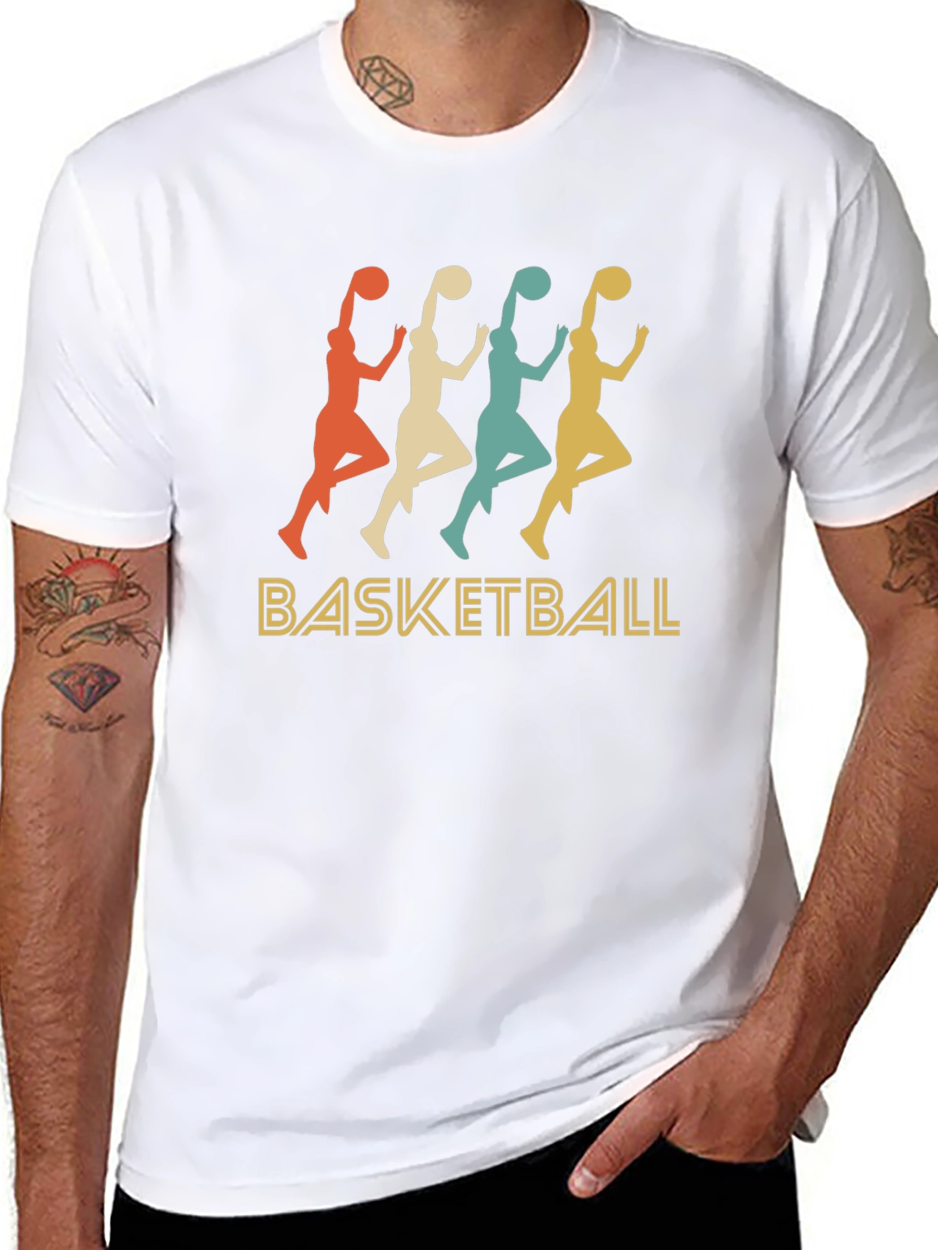 Retro Basketball Graphic T-Shirt