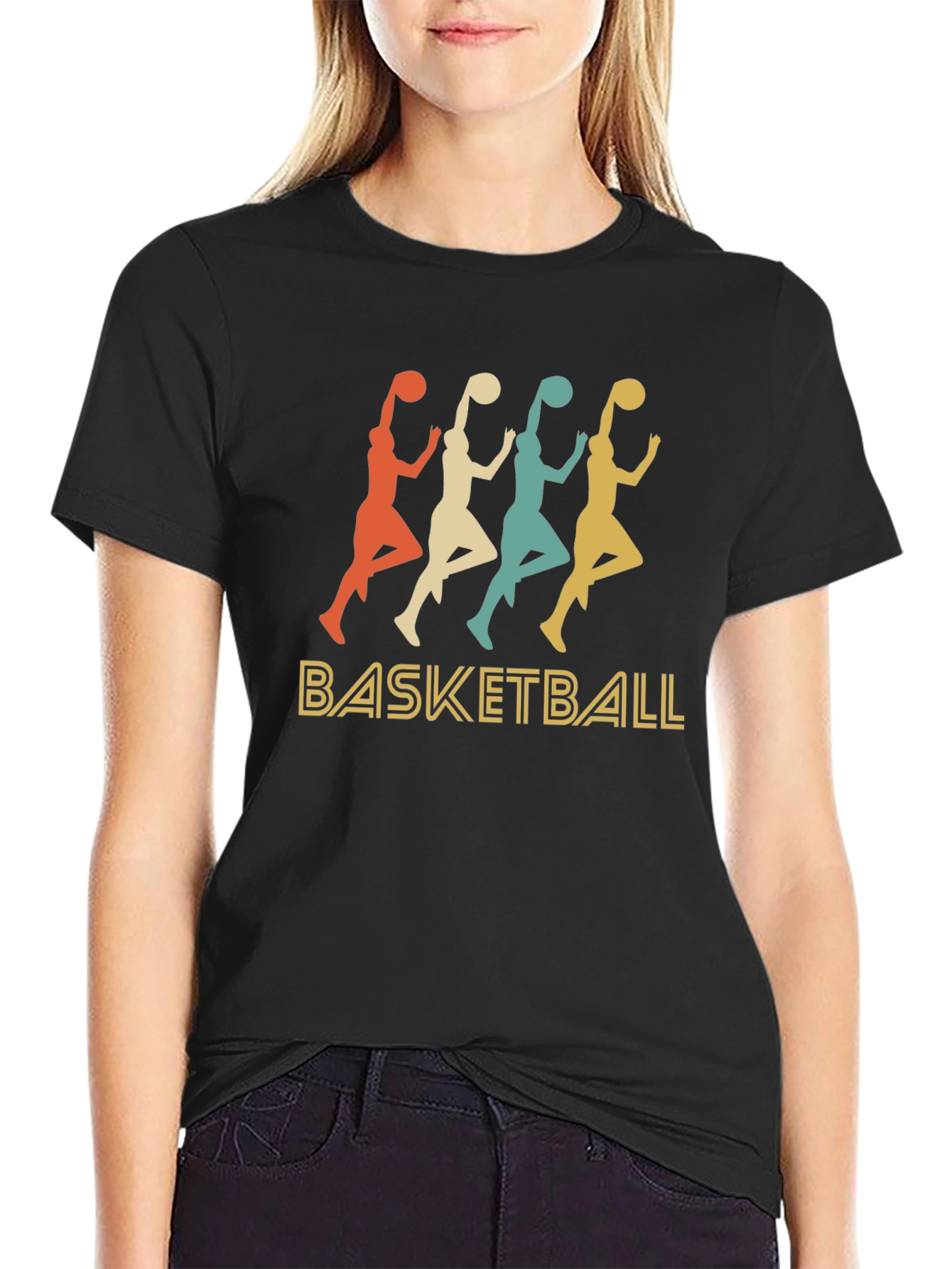 Retro Basketball Graphic T-Shirt
