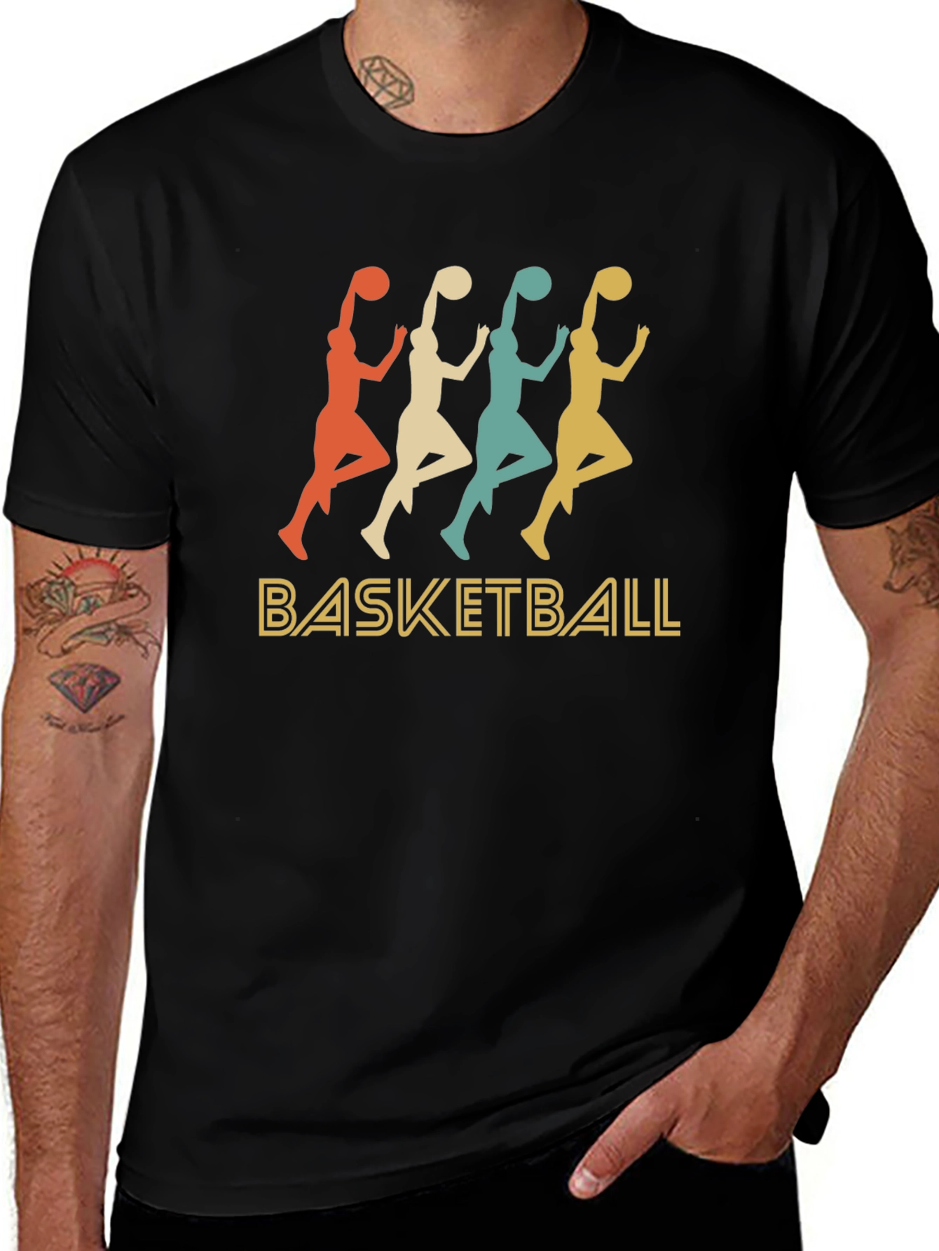 Retro Basketball Graphic T-Shirt