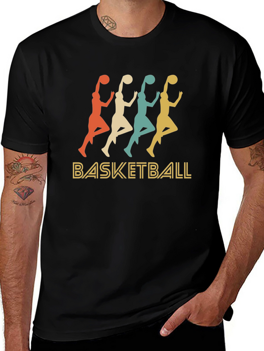 Retro Basketball Graphic T-Shirt