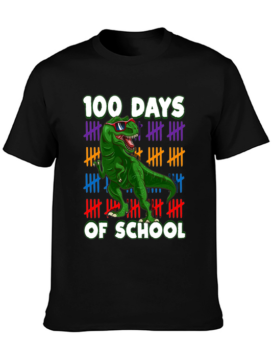 100 Days of School T-Rex T-Shirt