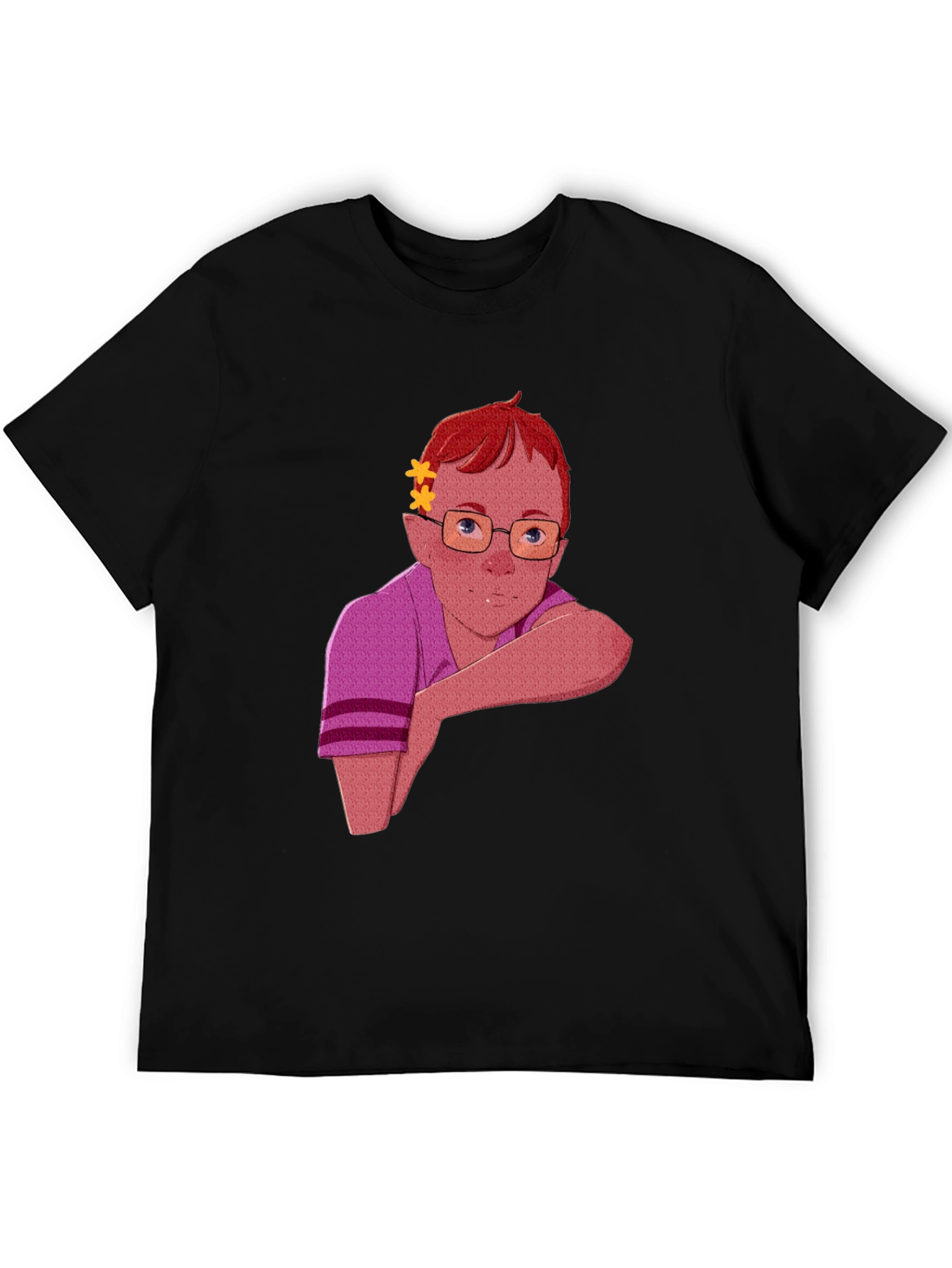Cartoon Character Graphic T-Shirt - Unisex