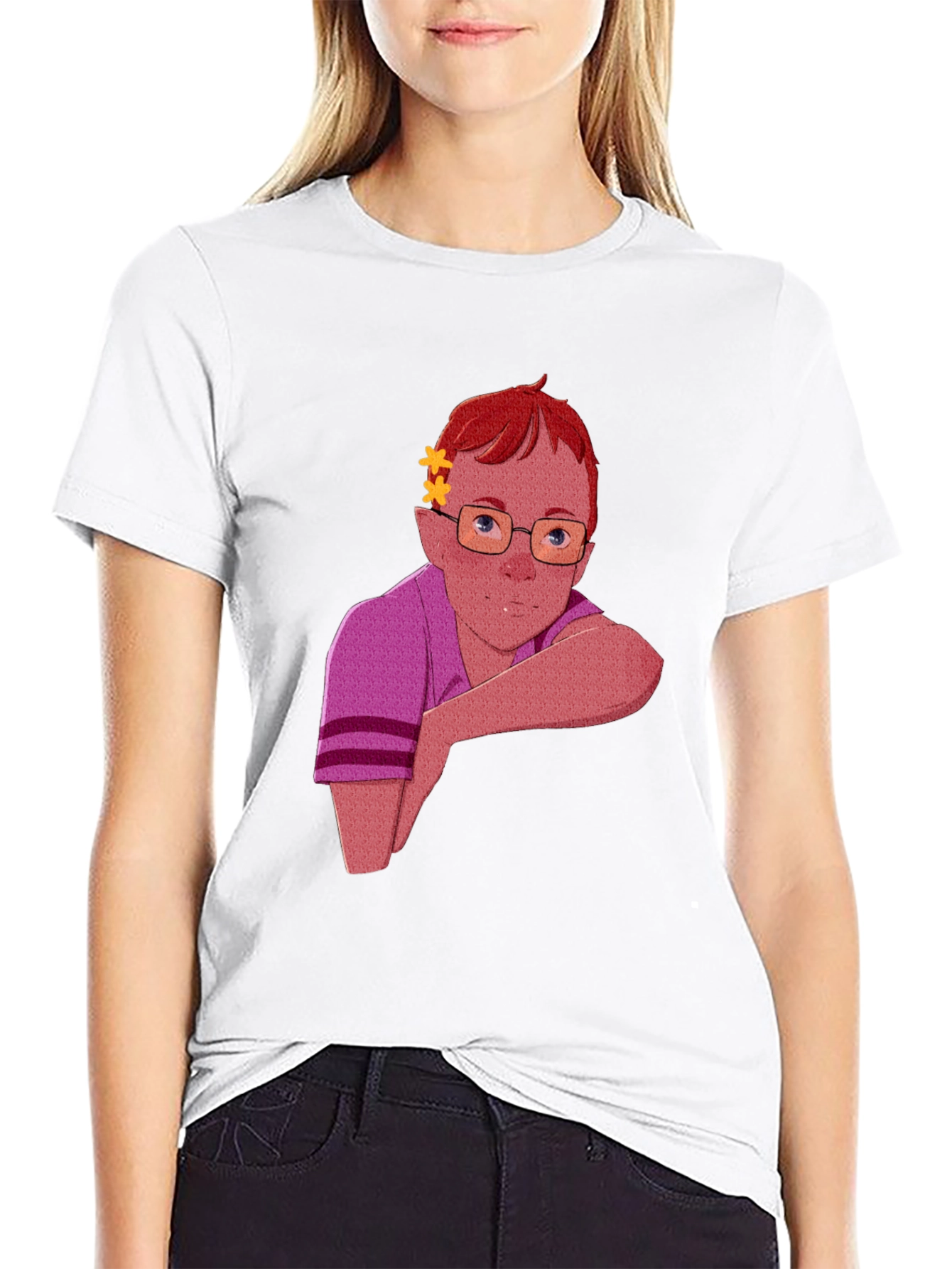 Cartoon Character Graphic T-Shirt - Unisex