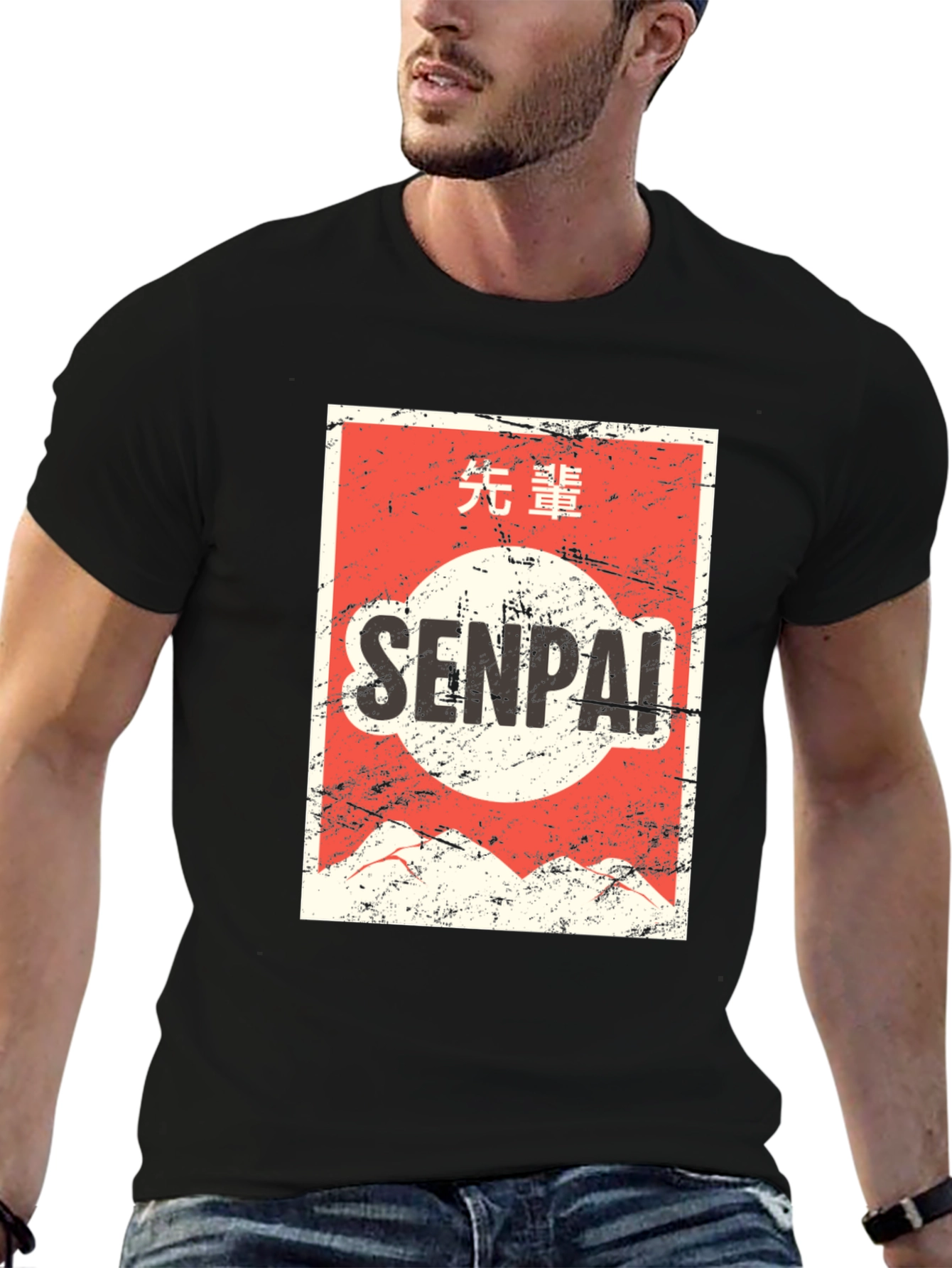 Senpai Graphic T-Shirt - Anime Style