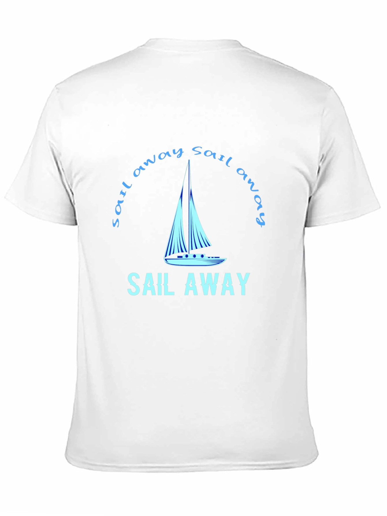 Sail Away Graphic Tee - Black Cotton T-Shirt