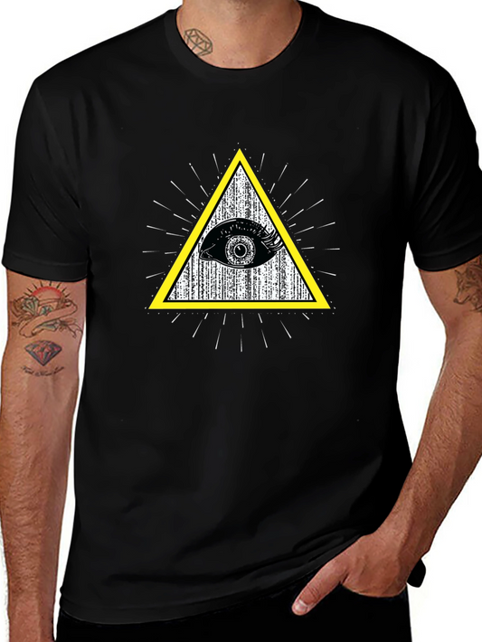 All-Seeing Eye Graphic T-Shirt - Illuminati Symbol Tee