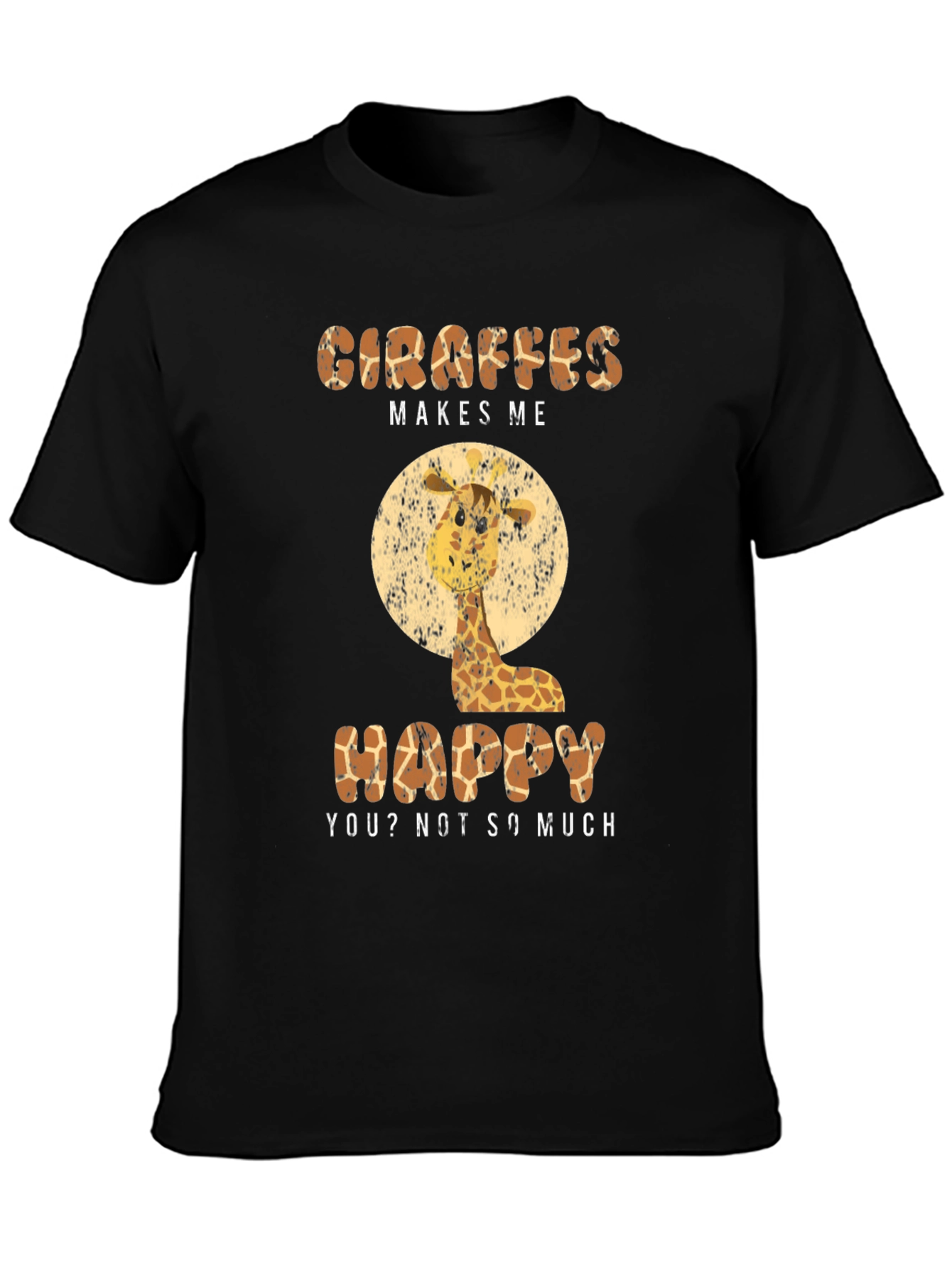 Giraffe Lover T-Shirt - Makes Me Happy