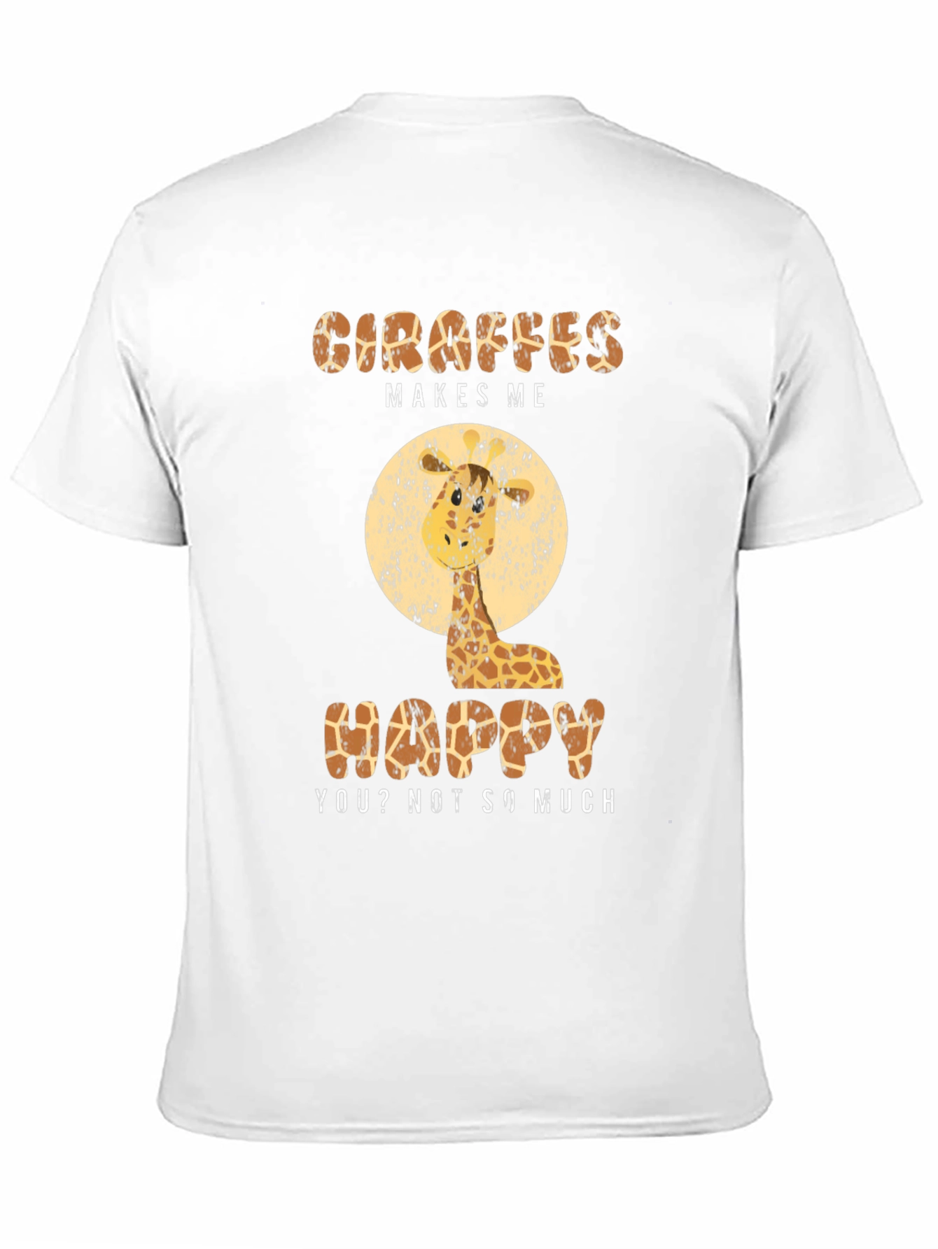Giraffe Lover T-Shirt - Makes Me Happy
