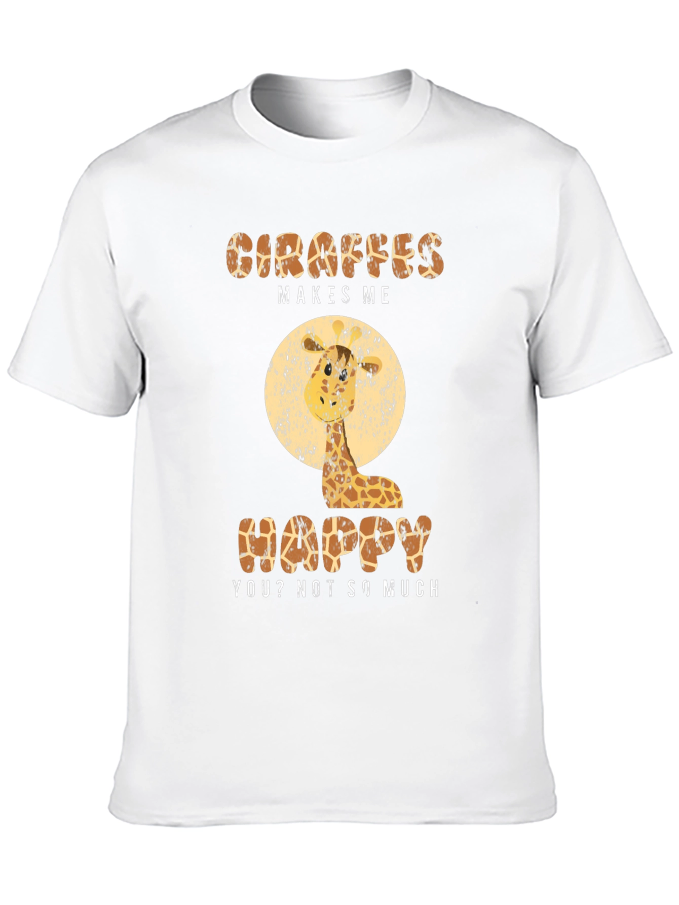 Giraffe Lover T-Shirt - Makes Me Happy