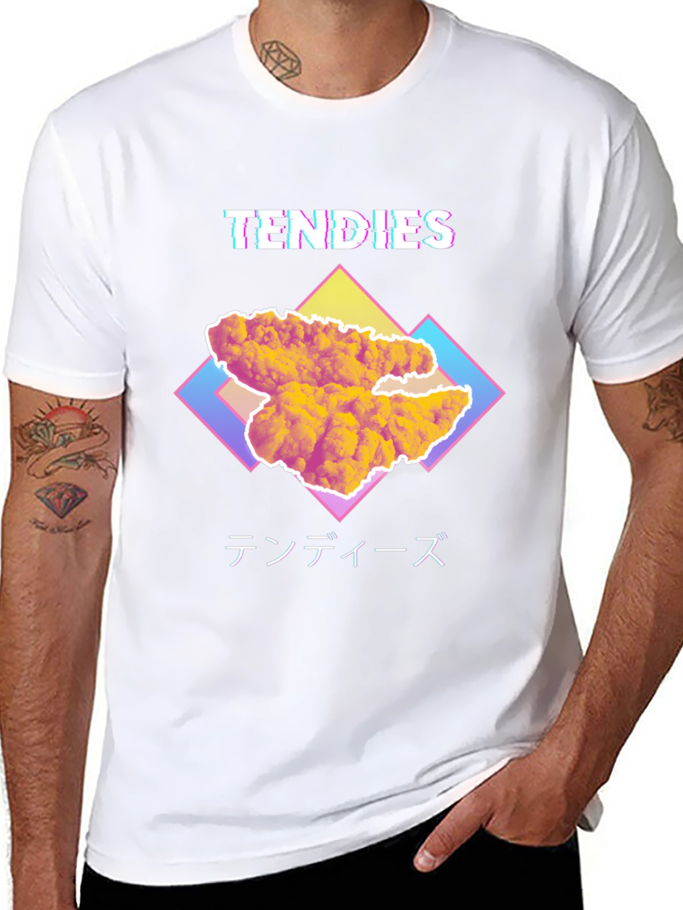 Tendies T-Shirt - Retro Vaporwave Design