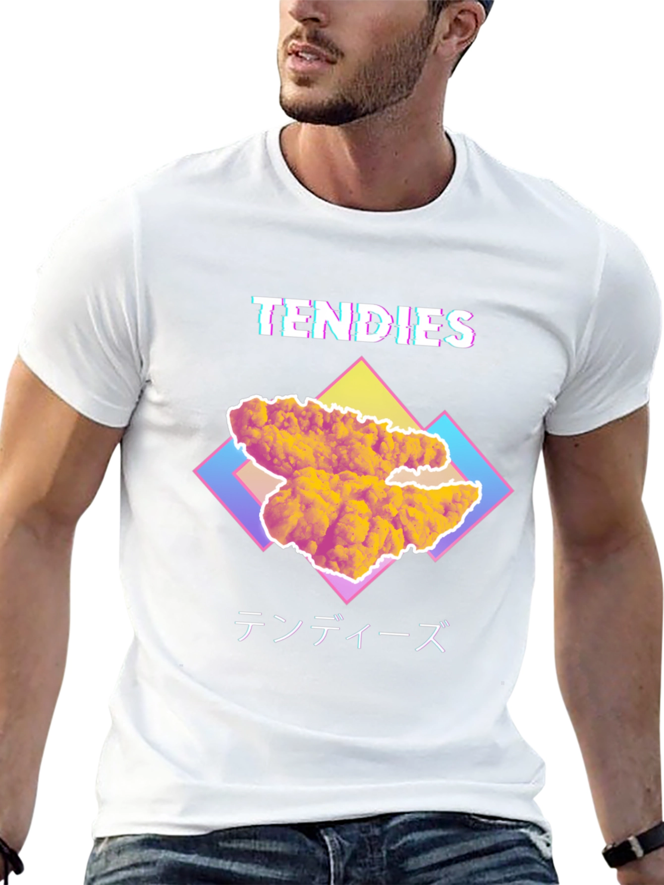 Tendies T-Shirt - Retro Vaporwave Design
