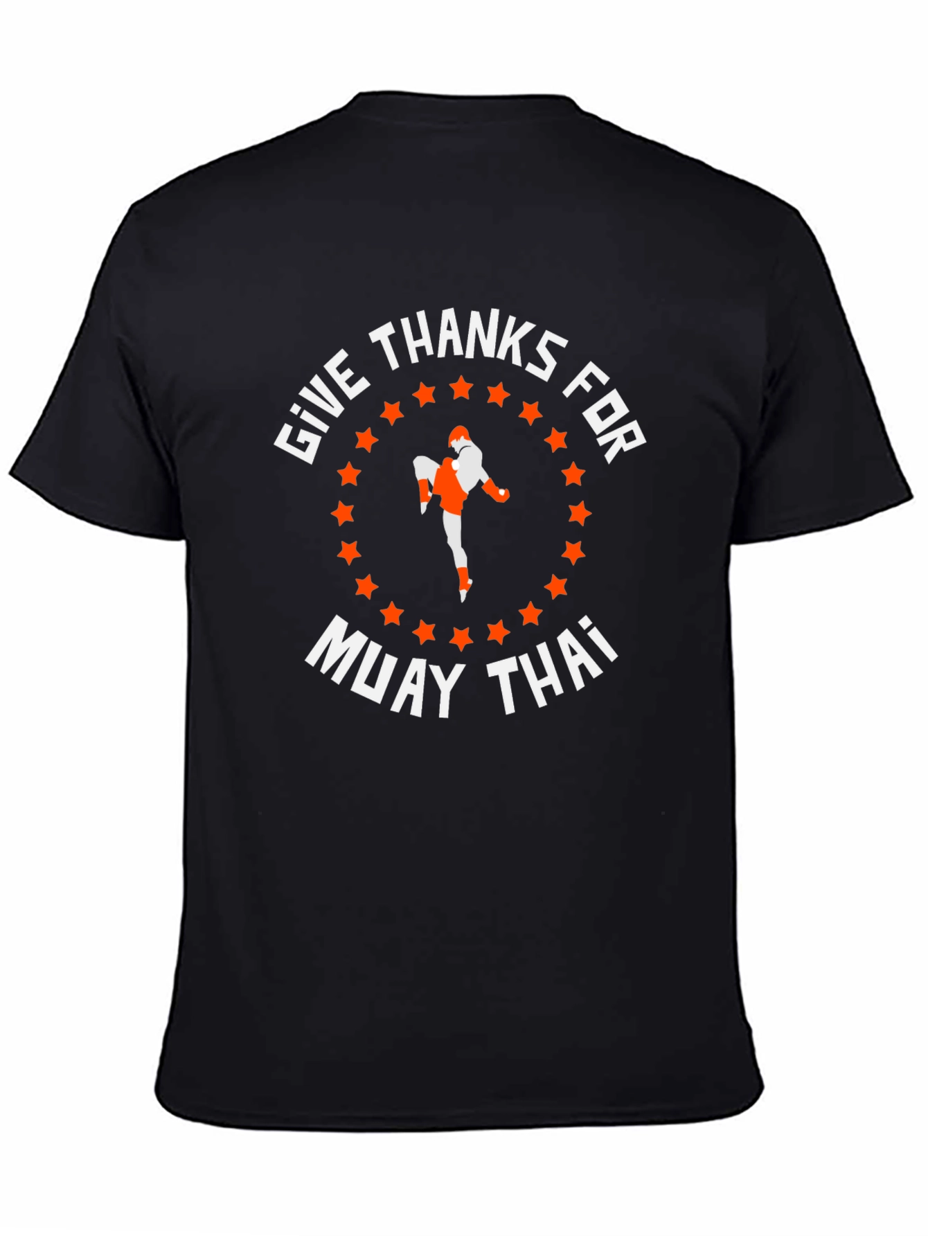 Give Thanks For Muay Thai T-Shirt - Black