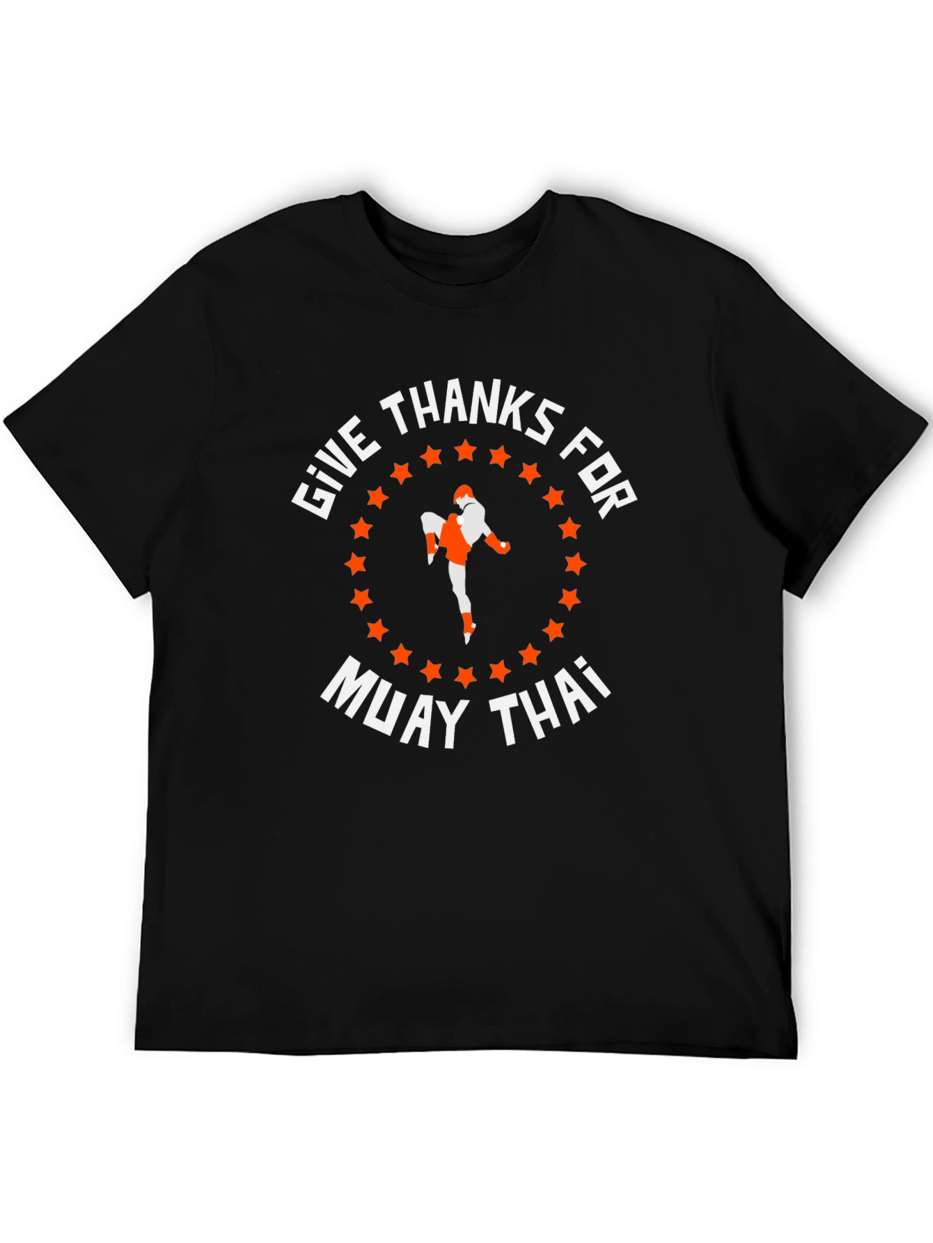 Give Thanks For Muay Thai T-Shirt - Black