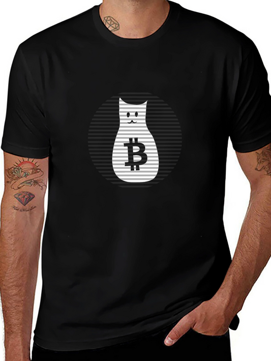 Bitcoin Cat T-Shirt - Crypto Kitten Tee