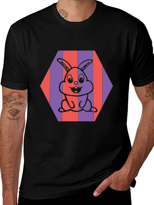 Bunny Graphic Tee - Fun Patterned Design