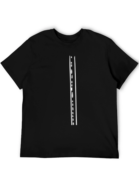 Road Line Black Tee - Straight Path Graphic