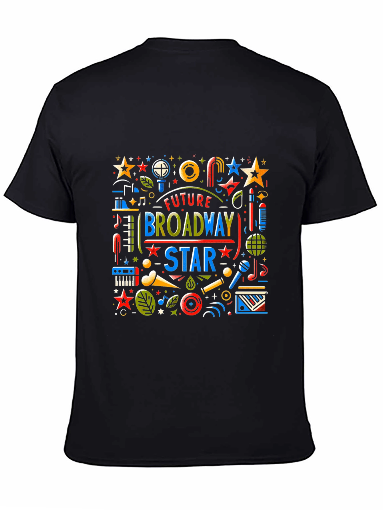 Future Broadway Star Graphic Tee - Black Unisex T-Shirt