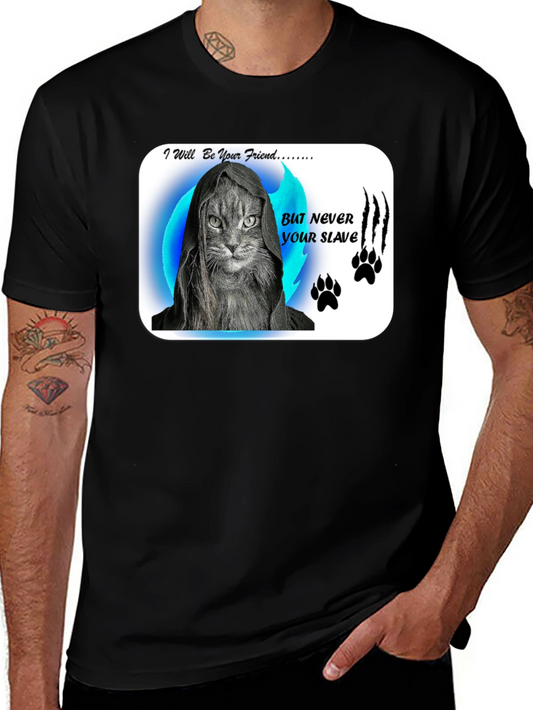 Friend Not Slave Cat T-Shirt