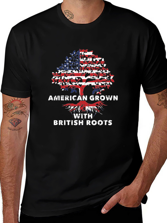 American Grown with British Roots Graphic Tee