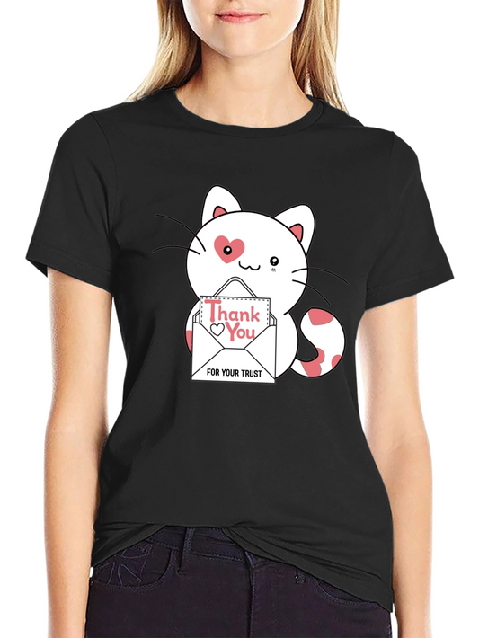 Cute Thank You Cat T-Shirt