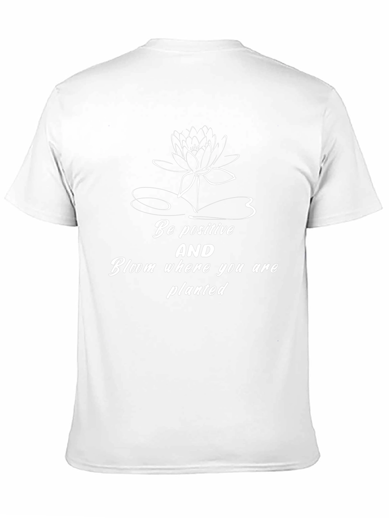 Positive Bloom Black T-Shirt - Inspirational Graphic Tee