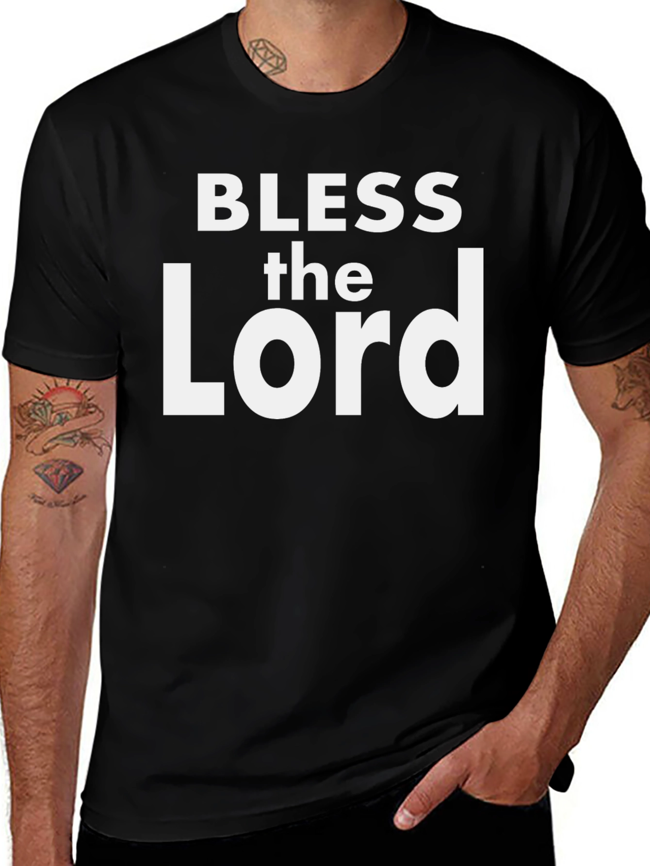 Bless the Lord Graphic T-Shirt - Black