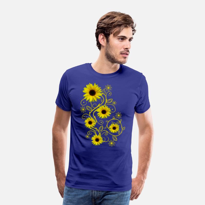 yellow blooming sunflowers ornament flower floral