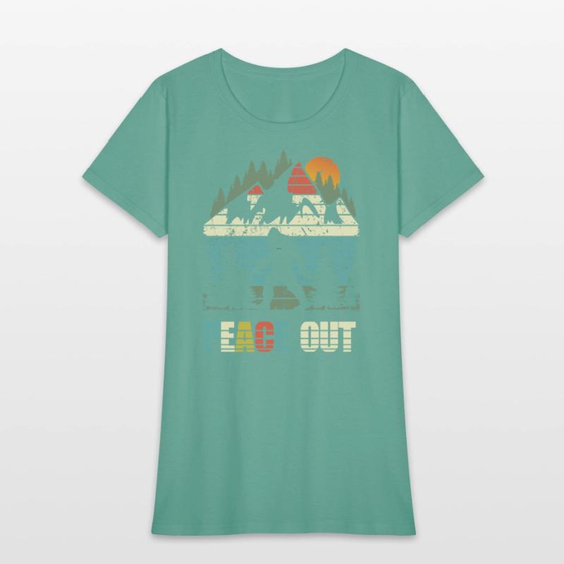 yeti peace out bigfoot sasquatch retro vintage