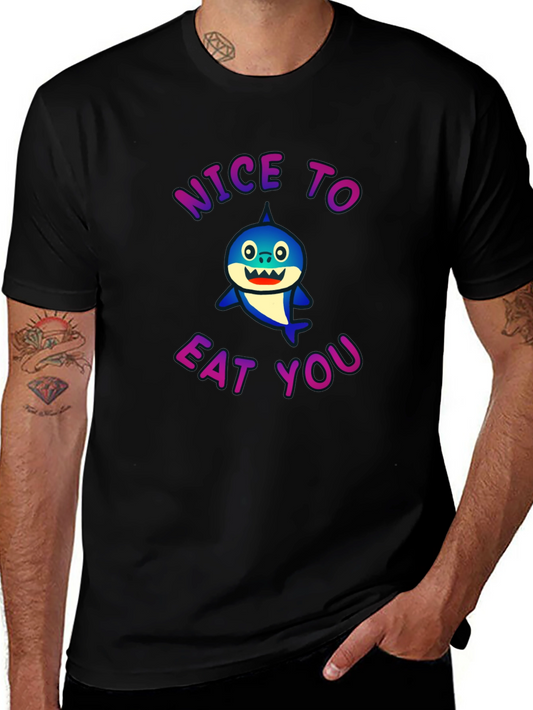 Nice To Eat You Shark Graphic Tee