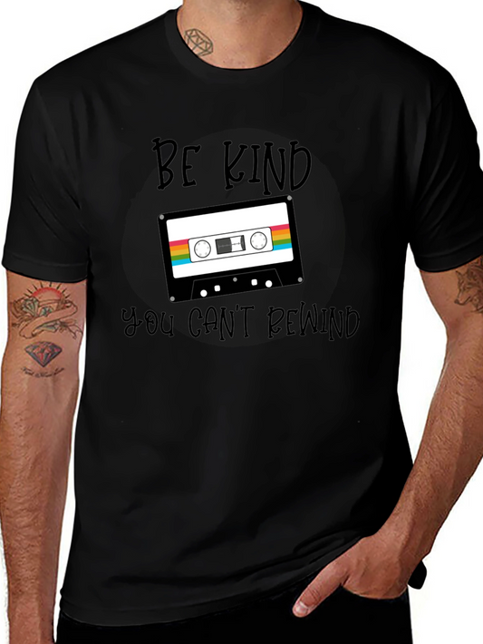 Be Kind Cassette Tape Graphic Tee - Retro Style