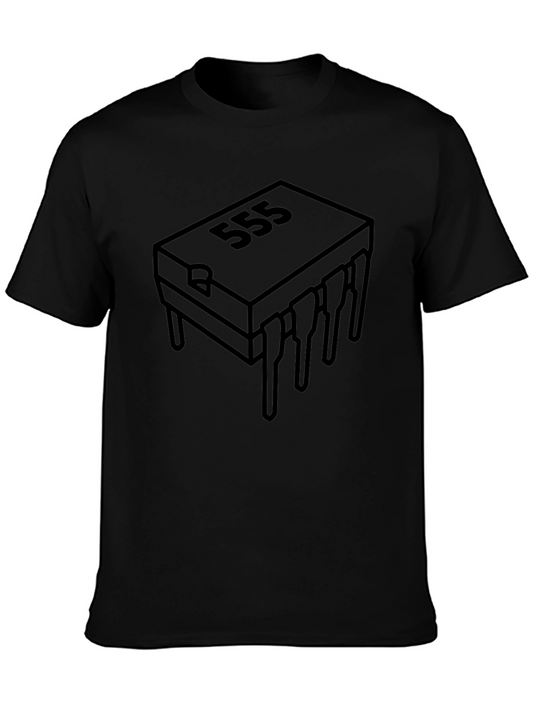 555 Timer IC Chip T-Shirt - Electronics Geek Tee