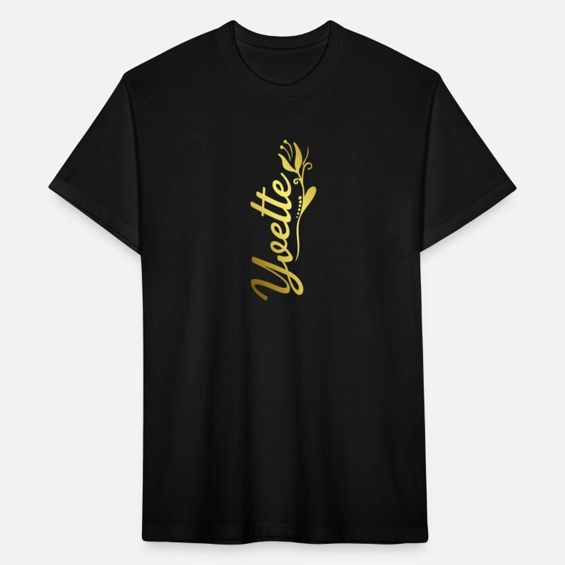 Yvette Name Faux Gold Tulip Flourish