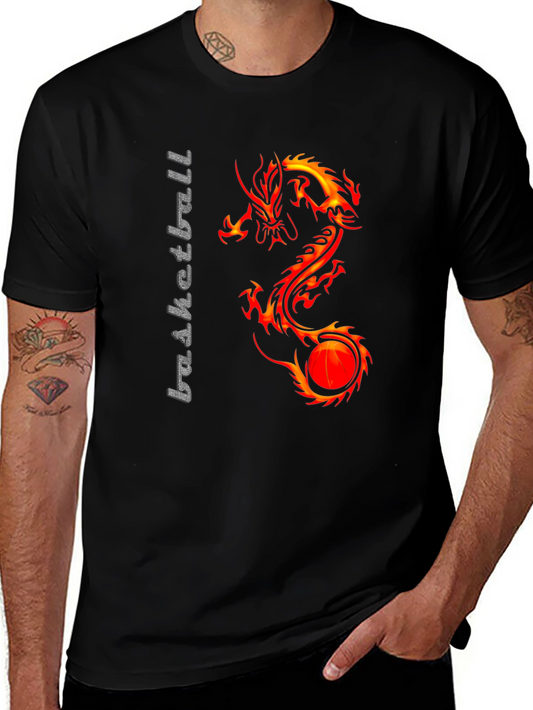Dragon Basketball Graphic T-Shirt