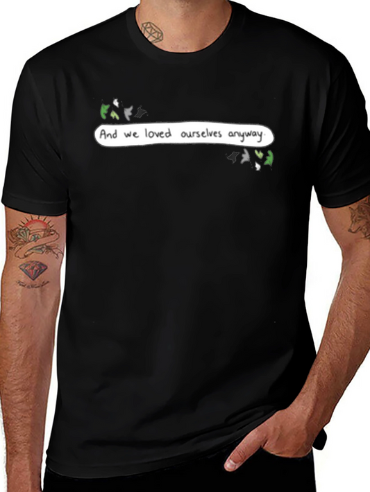 Aromantic Pride T-Shirt: Love Yourself Anyway