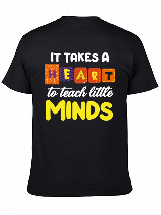 Heart to Teach Minds Teacher T-Shirt