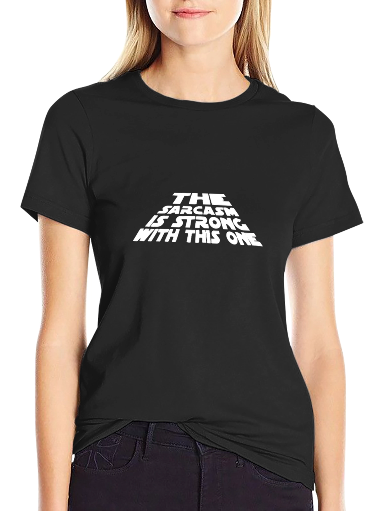 Sarcasm is Strong T-Shirt - Black Cotton Graphic Tee