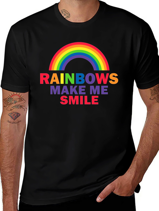Rainbows Make Me Smile Graphic Tee