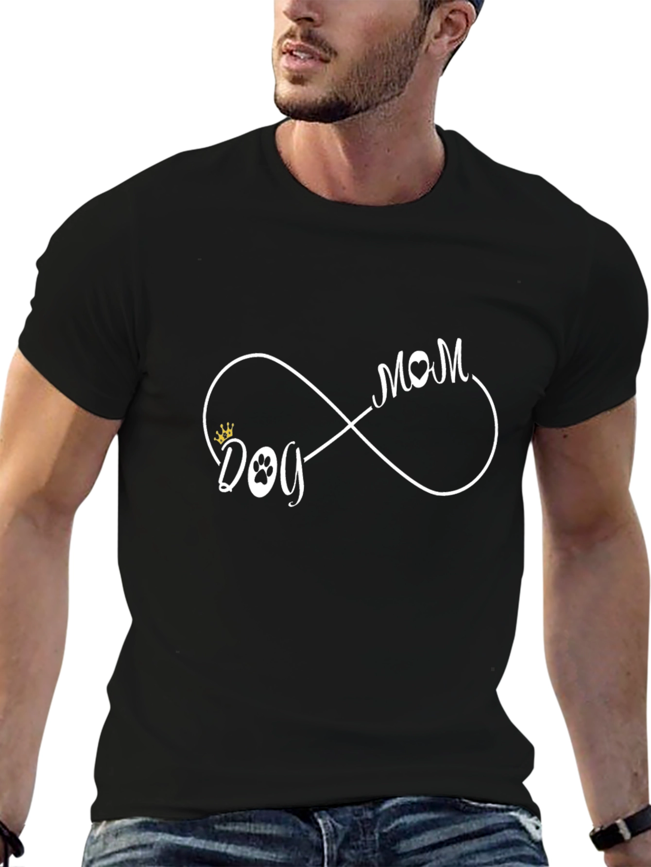 Dog Mom Infinity T-Shirt - Cute Graphic Tee