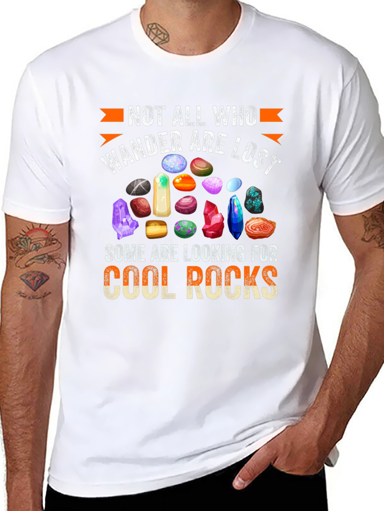 Cool Rocks T-Shirt: Wanderlust Gemstone Design