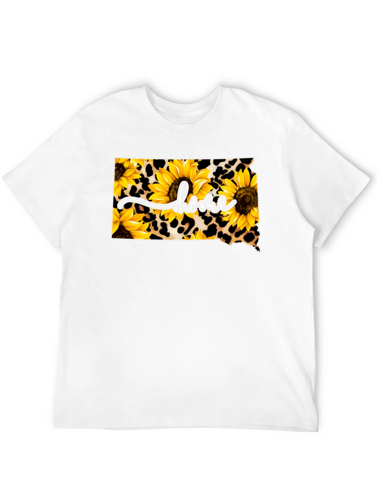 Home State Sunflower Leopard T-Shirt
