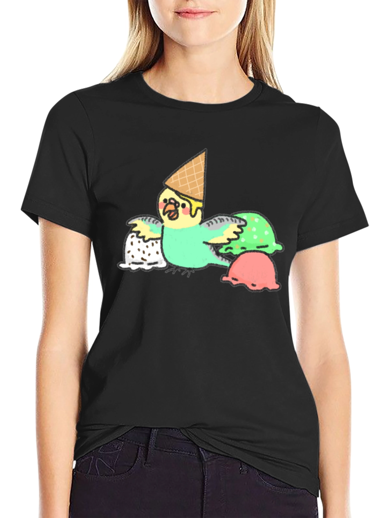 Ice Cream Budgie T-Shirt