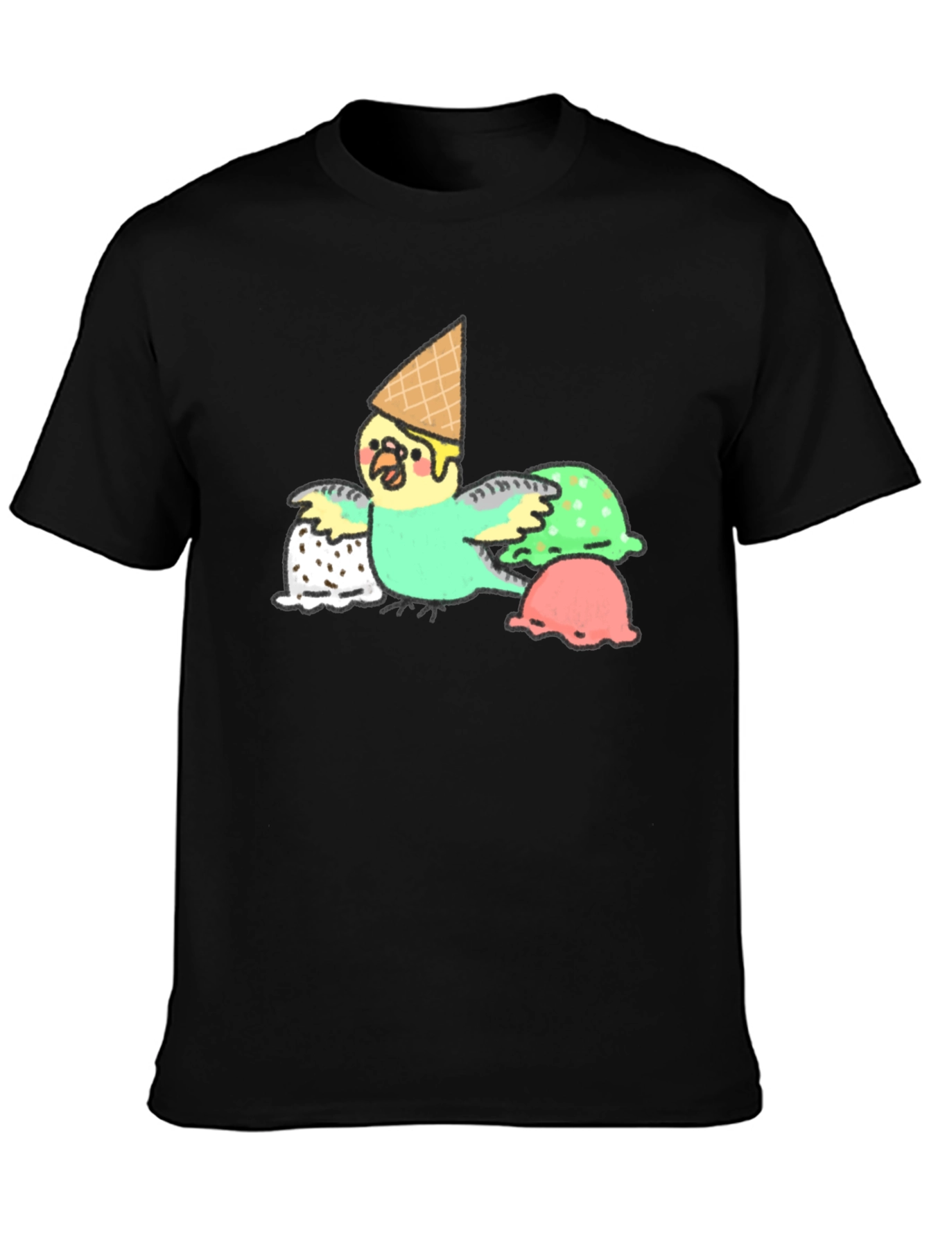 Ice Cream Budgie T-Shirt