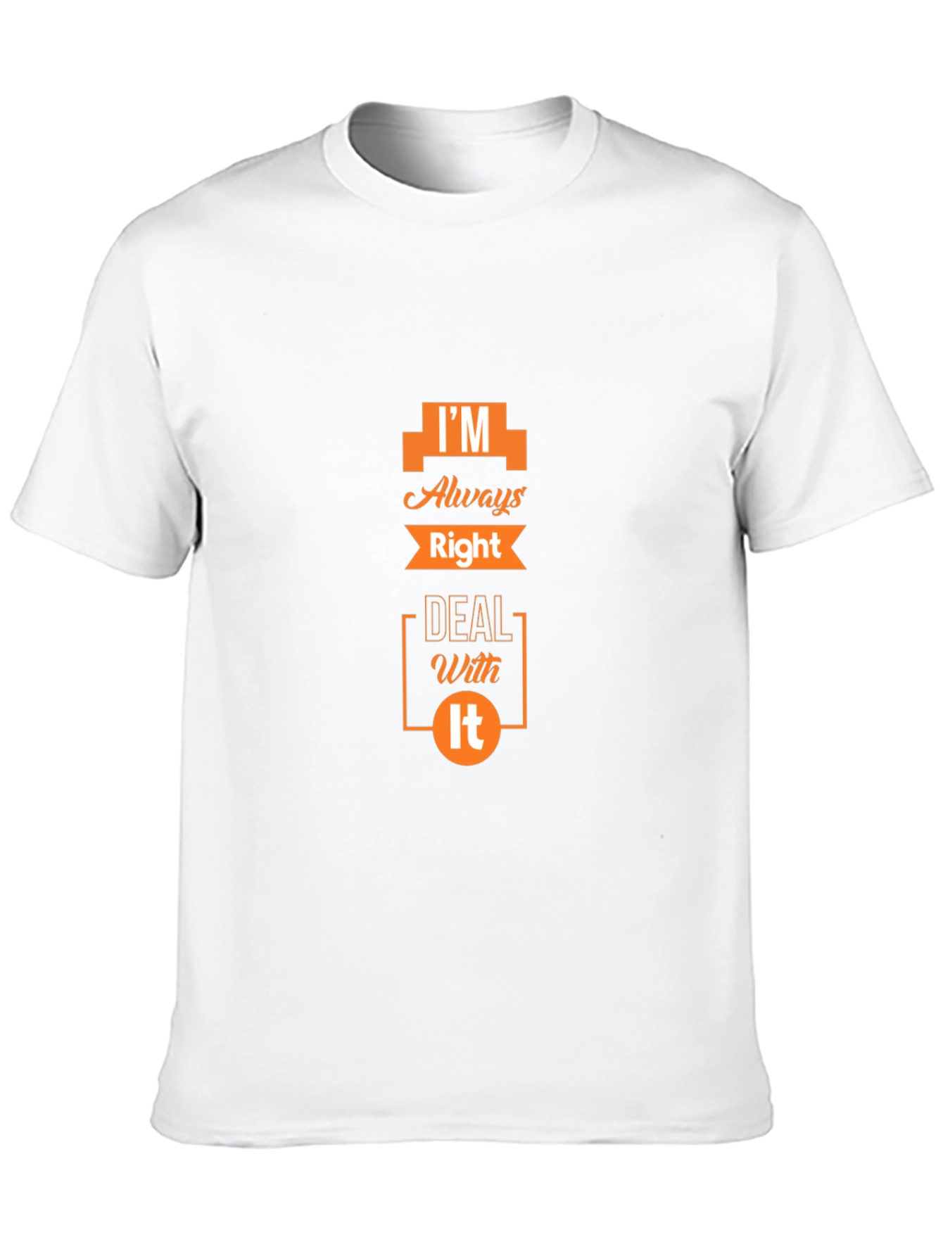 Im Always Right Mens Black Graphic T-Shirt