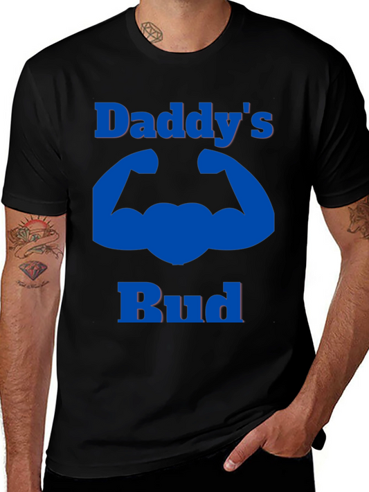 Daddys Bud Graphic Tee - Black Cotton Blend T-Shirt