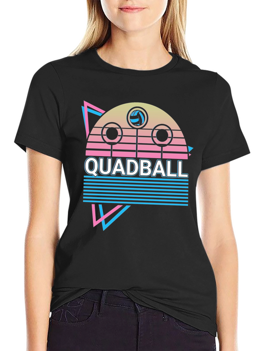 Quadbball Graphic Tee - Retro Sports Style