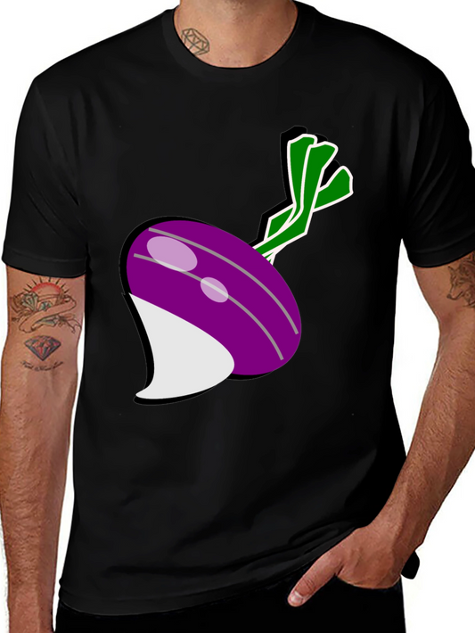 Turnip Graphic Tee - Black Cotton Comfort