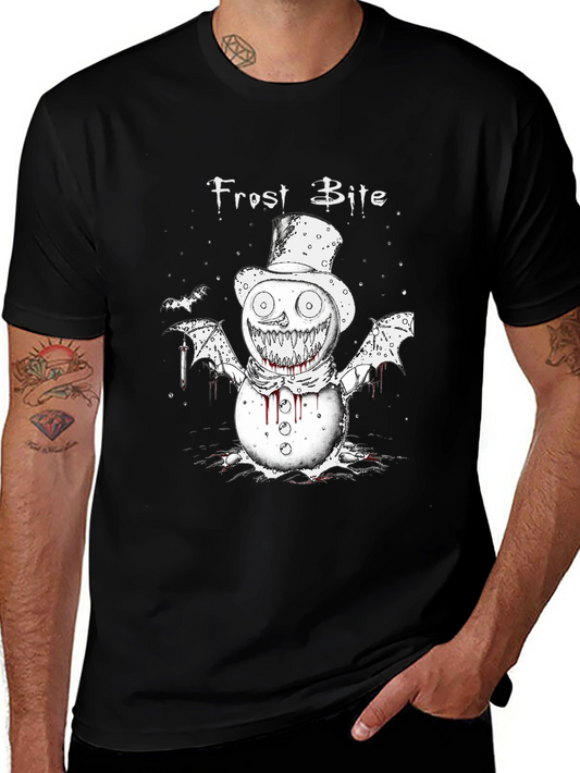 Frost Bite Graphic Tee - Creepy Snowman T-Shirt