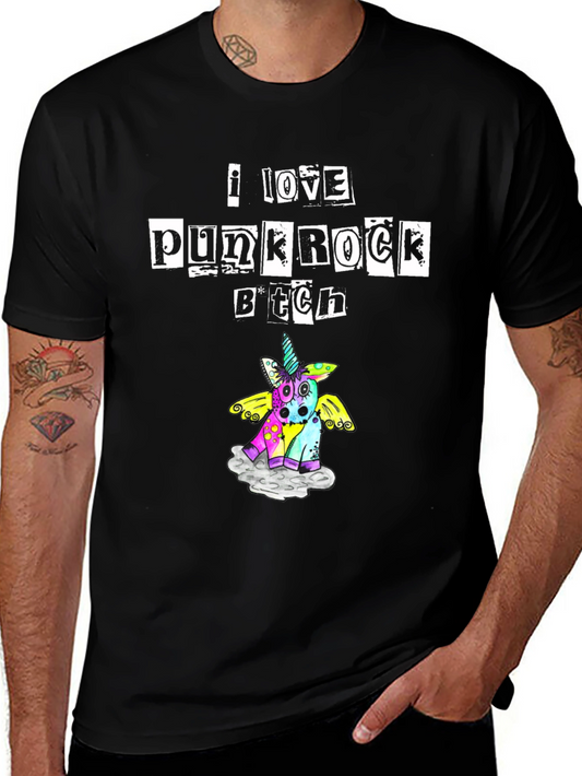 Punk Rock Unicorn Graphic Tee