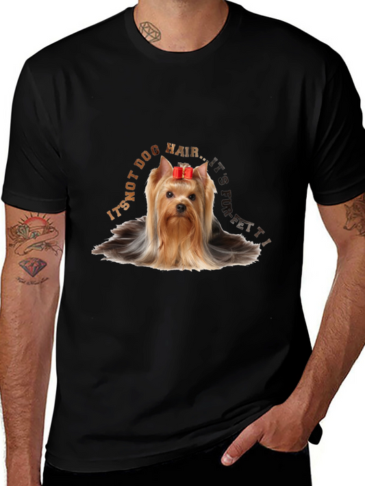 Yorkie Dog Hair Confetti T-Shirt