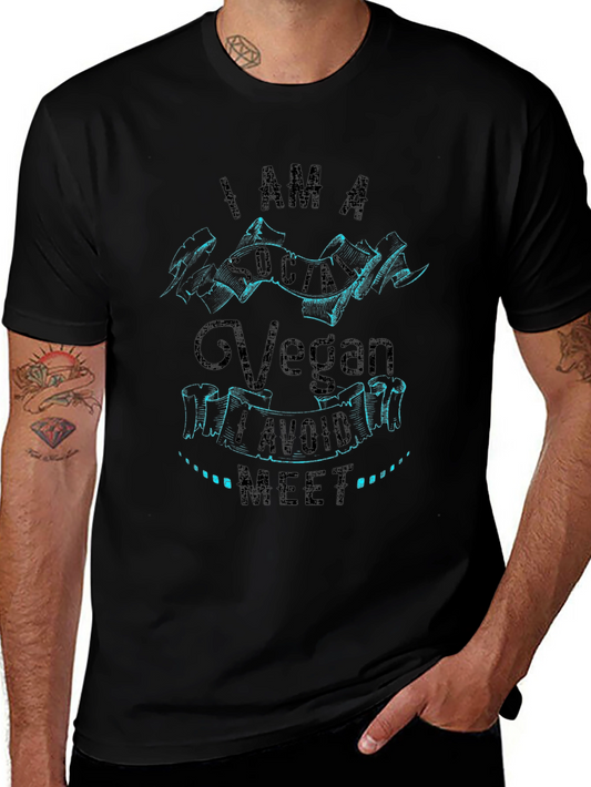 Social Vegan T-Shirt - I Avoid Meet Funny Vegan Tee